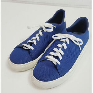 Greats Brooklyn The Royale Knit Lace Up Sneaker Shoes in Navy, sz 8